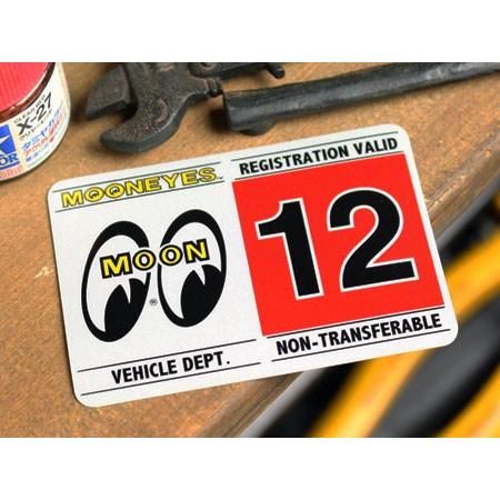 ムーンアイズ ステッカー カー用品 車検ステッカー アメリカン