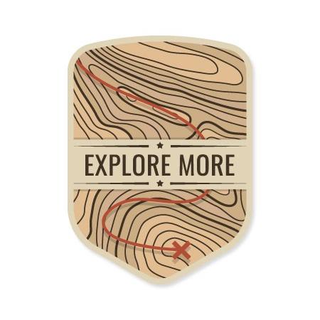 ステッカー アウトドア アメリカン おしゃれ スーツケース キャンプ 車 バイク かっこいい 地図 マップ Explorers Map Explore More シールド Sc Etm003 Ahd U S Junkyard 通販 Yahoo ショッピング