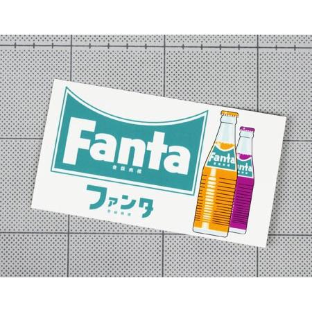 海外紙物　ファンタ　とても大きな　ステッカー　4種　200枚　ラスト ステッカー アメリカン 車 おしゃれ バイク ヘルメット かっこいい