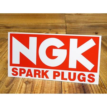 ステッカー アメリカン 車 おしゃれ バイク ヘルメット かっこいい NGK スクエア サイズL | 