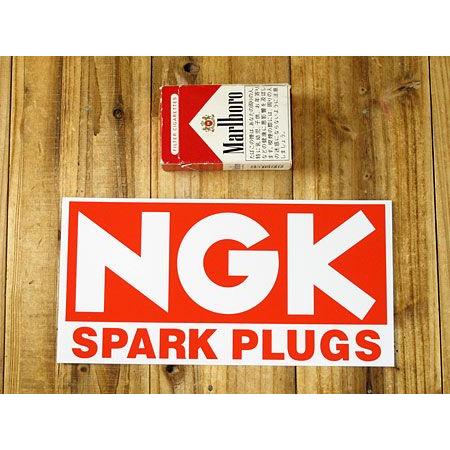 ステッカー アメリカン 車 おしゃれ バイク ヘルメット かっこいい NGK スクエア サイズL |  | 01