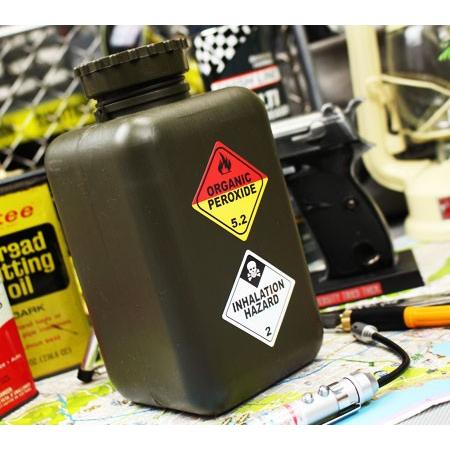 ステッカー アメリカン おしゃれ かっこいい インテリア 危険 ハザード 警告 注意 サイン HAZMAT HAZARDOUS SIGNS 2Pセット 吸入危険物質｜planfirst｜04