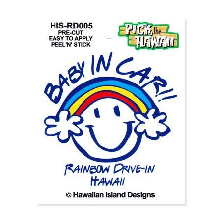 ステッカー ハワイ アメリカン 雑貨 おしゃれ アウトドア スーツケース 車 かっこいい カーステッカー レインボードライブイン Rainbow Drive In Baby In Car Sc Hidhisrd005 Hbt U S Junkyard 通販 Yahoo ショッピング