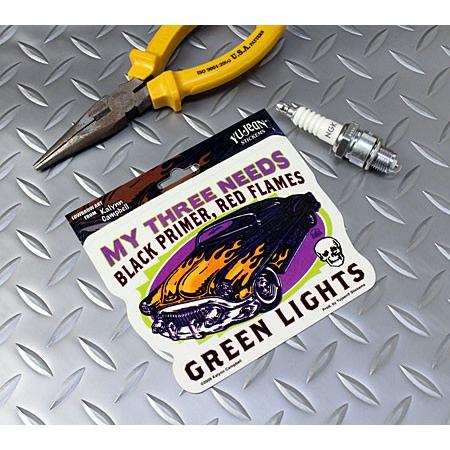 ステッカー 車 アメリカン おしゃれ バイク かっこいい ホットロッド MY THREE NEEDS YUJEAN |  | 01