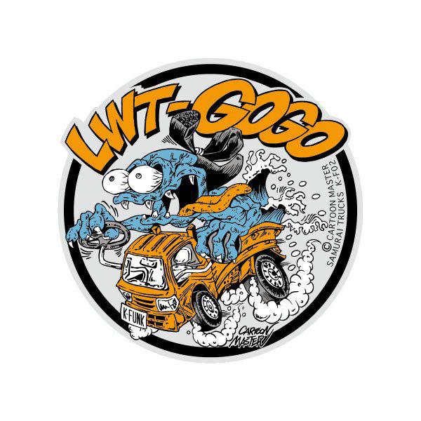 ステッカー 軽トラック モンスター かっこいい おしゃれ ホットロッド キャラクター アメリカン 車 バイク カーステッカー Samurai Trucks K Funk Lwt Gogo 人気絶頂