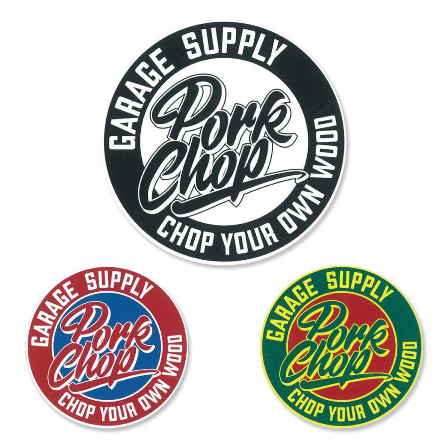 ポークチョップ ステッカー アメリカン 車 アウトドア かっこいい