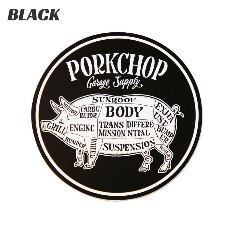 ポークチョップ ステッカー 車 アメリカン おしゃれ バイク かっこいい