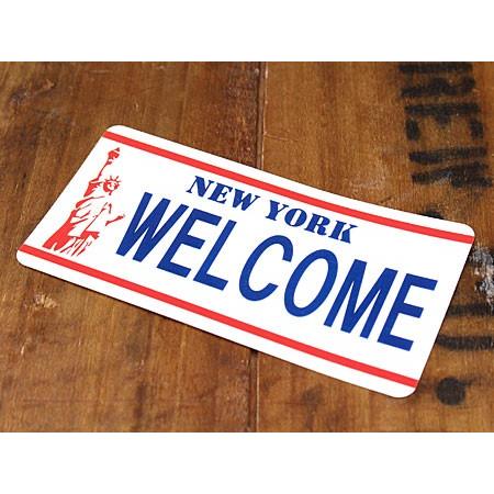 ステッカー ナンバープレート 車 アメリカン おしゃれ バイク ヘルメット かっこいい ニューヨーク 05 メール便ok Sc Lp05 Lfs Sc Lp05 Lfs U S Junkyard 通販 Yahoo ショッピング