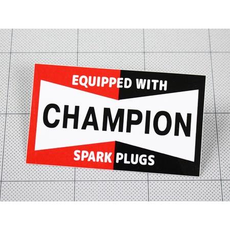ステッカー チャンピオン 車 バイク アメリカン おしゃれ かっこいい カーステッカー スパークプラグ Champion スクエア Sc Ms110 Fee Sc Ms110 Fee U S Junkyard 通販 Yahoo ショッピング