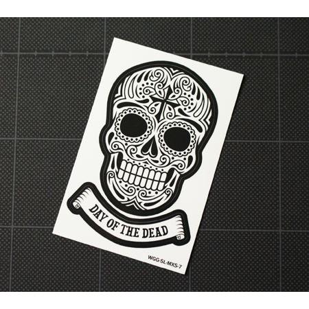 ステッカー スカル メキシカンスカル アメリカン 車 おしゃれ アウトドア スーツケース MEXICAN SKULL DAY OF THE DEAD アイアンクロス｜planfirst｜02