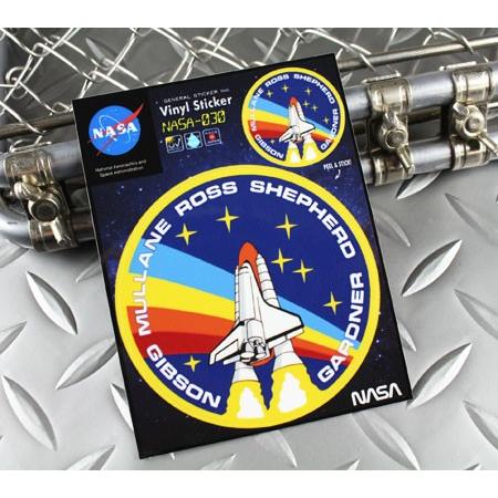 Nasa ステッカー 車 かっこいい アウトドア おしゃれ 期間限定今なら送料無料 アメリカン ミリタリー Nasa030 スペースシャトル アメリカ アメリカン雑貨 カーステッカー 宇宙