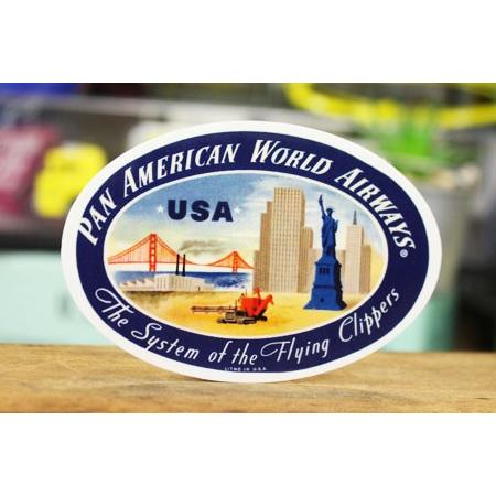 ステッカー パンナム PAN AM アメリカン 車 かっこいい おしゃれ