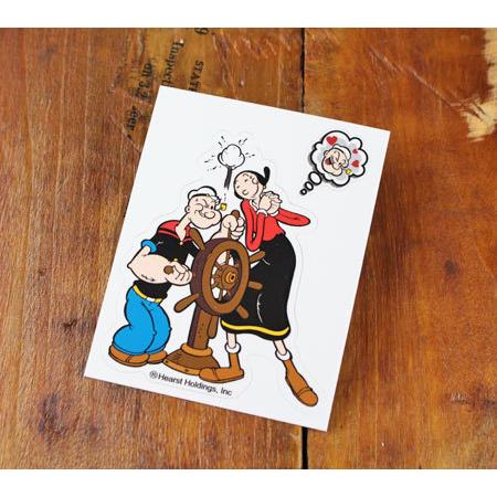 ポパイ ステッカー キャラクター アメリカ おしゃれ かわいい 車