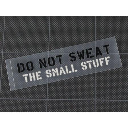 ステッカー ミリタリー アメリカン 車 バイク ステンシル ことわざ カーステッカー 10pst 贈り物 世田谷ベース おしゃれ 小さいことにくよくよするな かっこいい 転写