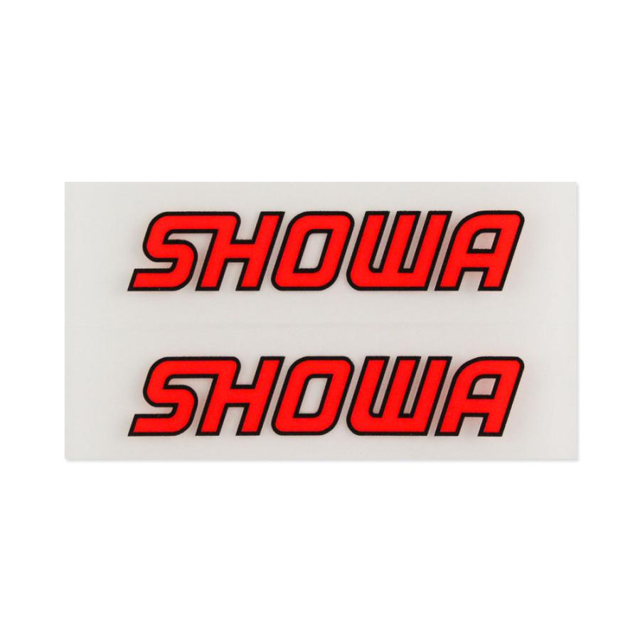 ショーワ ステッカー バイク 車 おしゃれ かっこいい カーステッカー レーシング モータースポーツ SHOWA 転写タイプ サイズXS 2Pセット｜planfirst