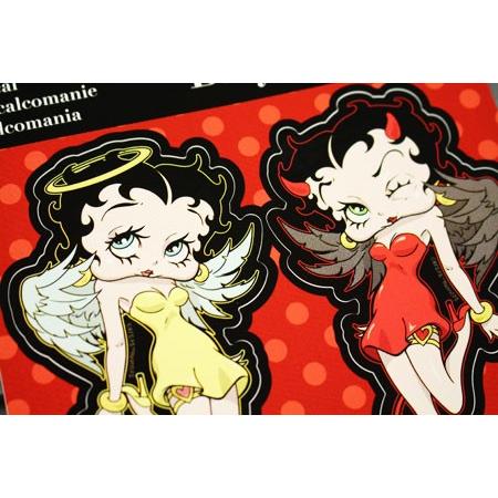 ベティ・ブープ ステッカー 車 アメリカン セクシー おしゃれ バイク ヘルメット かっこいい BETTY BOOP DEVIL&ANGEL |  | 03