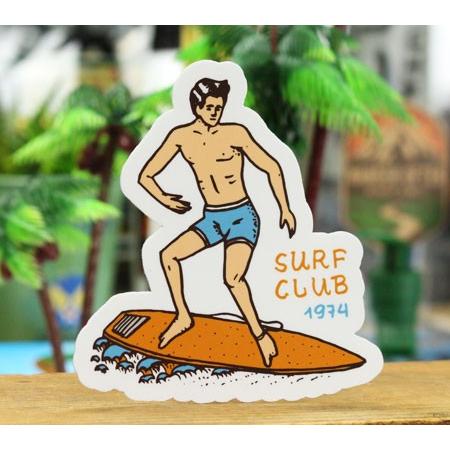 ステッカー サーフィン アメリカン 車 アウトドア スーツケース おしゃれ かっこいい レトロ ビンテージ 海 Surfs Up Decal サーフボード Surf Club 1974 Sc Sfu7601 Ahd U S Junkyard 通販 Yahoo ショッピング