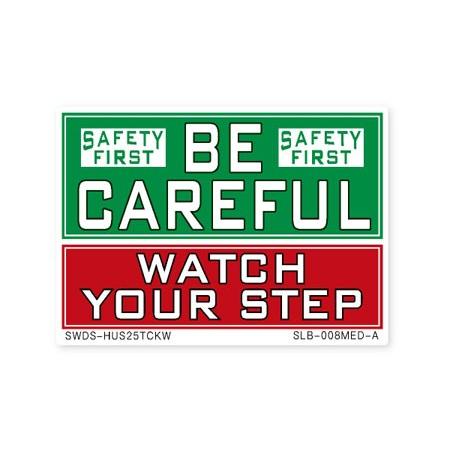 ステッカー アメリカン かっこいい おしゃれ 世田谷ベース インテリア 注意 注意書き 案内 サイン 表示 SIGN & LABELS 足元注意