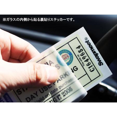 パーキングパーミットステッカー 車 アメリカン 駐車許可
