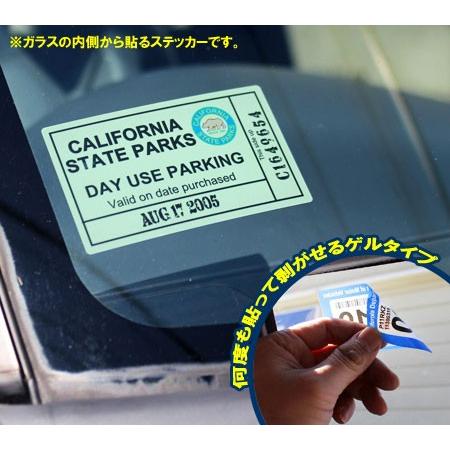 パーキングパーミットステッカー 車 アメリカン 駐車許可