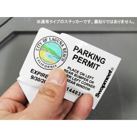 パーキングパーミットステッカー 車 アメリカン 駐車許可 パロディ カリフォルニア PARKING PERMIT STICKER ラグナビーチ｜planfirst｜02