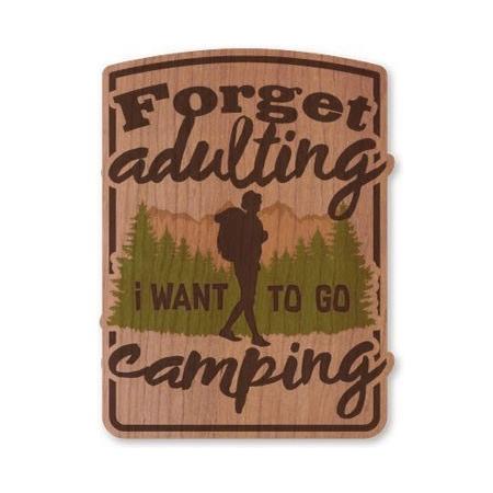 ステッカー アウトドア アメリカン おしゃれ スーツケース 車 バイク かっこいい カーステッカー アメリカン雑貨 ウッドステッカー Woodsticker