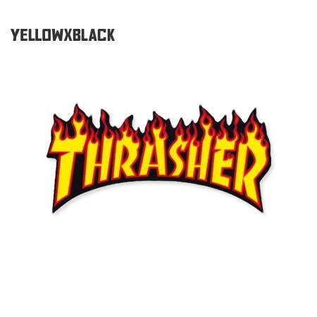 スラッシャー ステッカー ブランド かっこいい おしゃれ アウトドア アメリカン スケボー ストリート 車 バイク スーツケース Thrasher Flame Big Sc Th297 Gen U S Junkyard 通販 Yahoo ショッピング