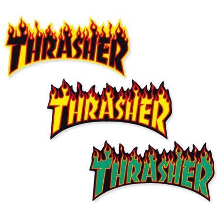 スラッシャー ステッカー ブランド かっこいい おしゃれ アウトドア アメリカン スケボー ストリート 車 バイク スーツケース Thrasher Flame Big 02 Sc Th367 Gen U S Junkyard 通販 Yahoo ショッピング