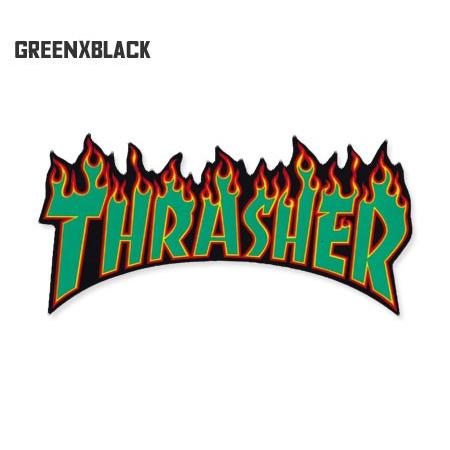 スラッシャー ステッカー ブランド かっこいい おしゃれ アウトドア アメリカン スケボー ストリート 車 バイク スーツケース Thrasher Flame Big 02 Sc Th367 Gen U S Junkyard 通販 Yahoo ショッピング