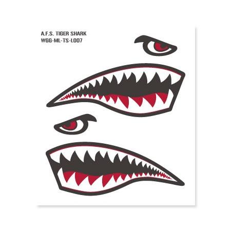 ミリタリー ステッカー アメリカン 車 おしゃれ かっこいい アウトドア スーツケース バイク Us Air Force タイガーシャーク 左右