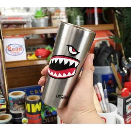 ミリタリー ステッカー アメリカン 車 おしゃれ かっこいい アウトドア スーツケース バイク タイガーシャーク 左右セット サイズM TSM009 |  | 04