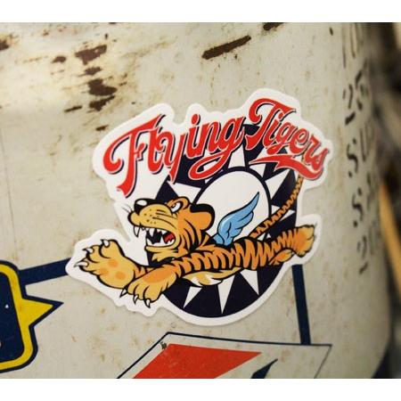 ミリタリー ステッカー アメリカン 車 おしゃれ かっこいい アウトドア バイク フライングタイガー 左右セット サイズM TSM010 |  | 04