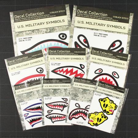品質が ミリタリー ステッカー アメリカン 車 おしゃれ かっこいい アウトドア スーツケース バイク Us Air Force タイガーシャーク 左右セット サイズs Tss012 Simbcity Net