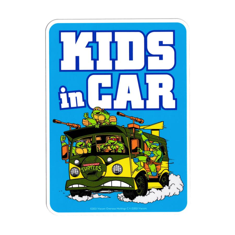 タートルズ ステッカー 子供が乗ってます KIDS IN CAR キッズインカー