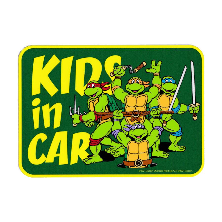 タートルズ ステッカー 子供が乗ってます KIDS IN CAR キッズインカー
