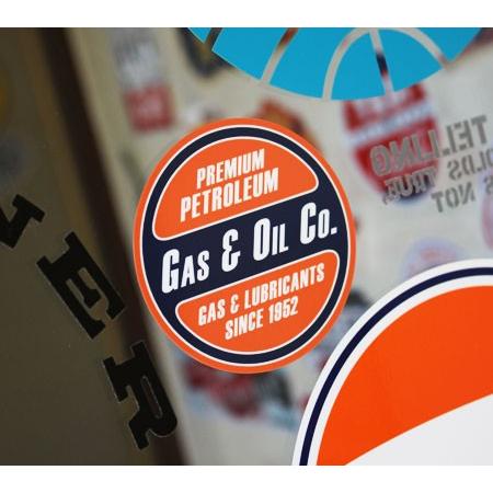 く日はお得 ステッカー アメリカン おしゃれ 車 バイク かっこいい オイル カーステッカー Vintage Gas Labels Gasamp Oil Co 7sbbagg5cbd3a2ao P1ai