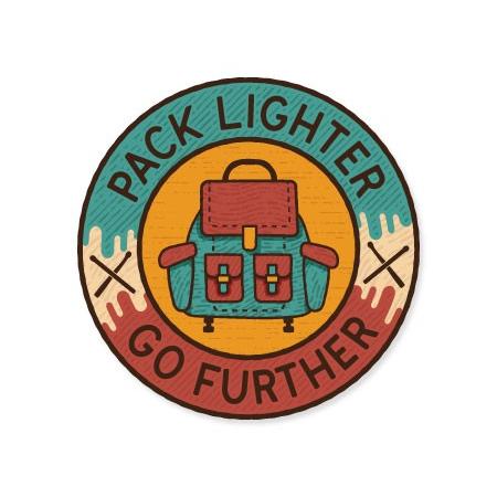 ステッカー アウトドア アメリカン おしゃれ スーツケース 車 バイク かっこいい バックパック Lighter Budges Vintage Pack ショッピング Outdoor リュック