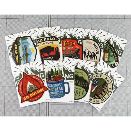 ステッカー アウトドア アメリカン おしゃれ スーツケース 車