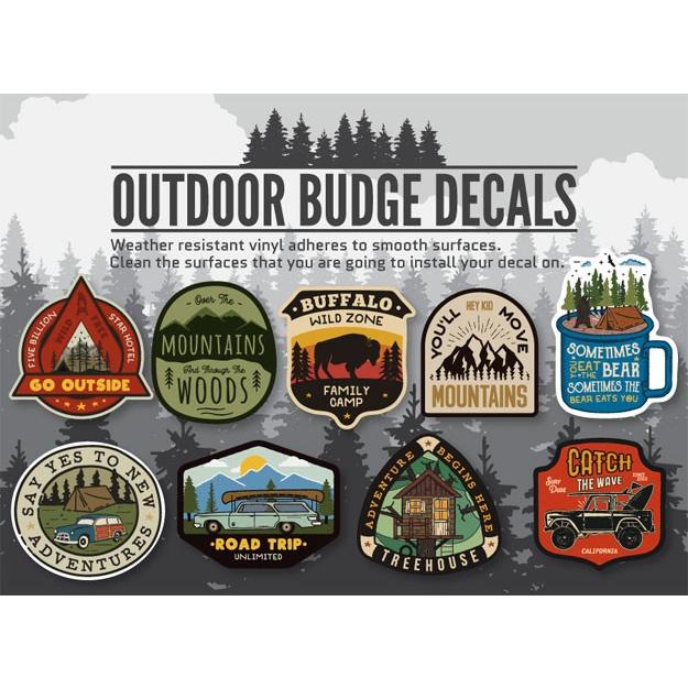 ステッカー アウトドア アメリカン おしゃれ スーツケース 車 バイク かっこいい キャンプ 動物 クマ マグカップ Vintage Outdoor Budges Bear Eats You Sc Vob024 Ahd U S Junkyard 通販 Yahoo ショッピング