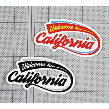 定番人気 ステッカー アメリカン おしゃれ かっこいい 車 カリフォルニア アウトドア キャンプ スーツケース カーステッカー Welcome To California Decal ロゴ サイズm Supplystudies Com