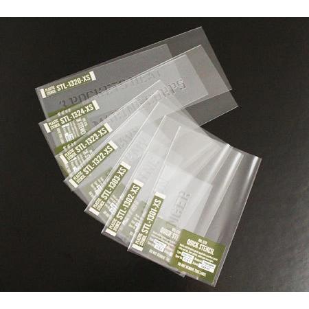 ステンシルシート ステンシルプレート ステンシル アルファベット