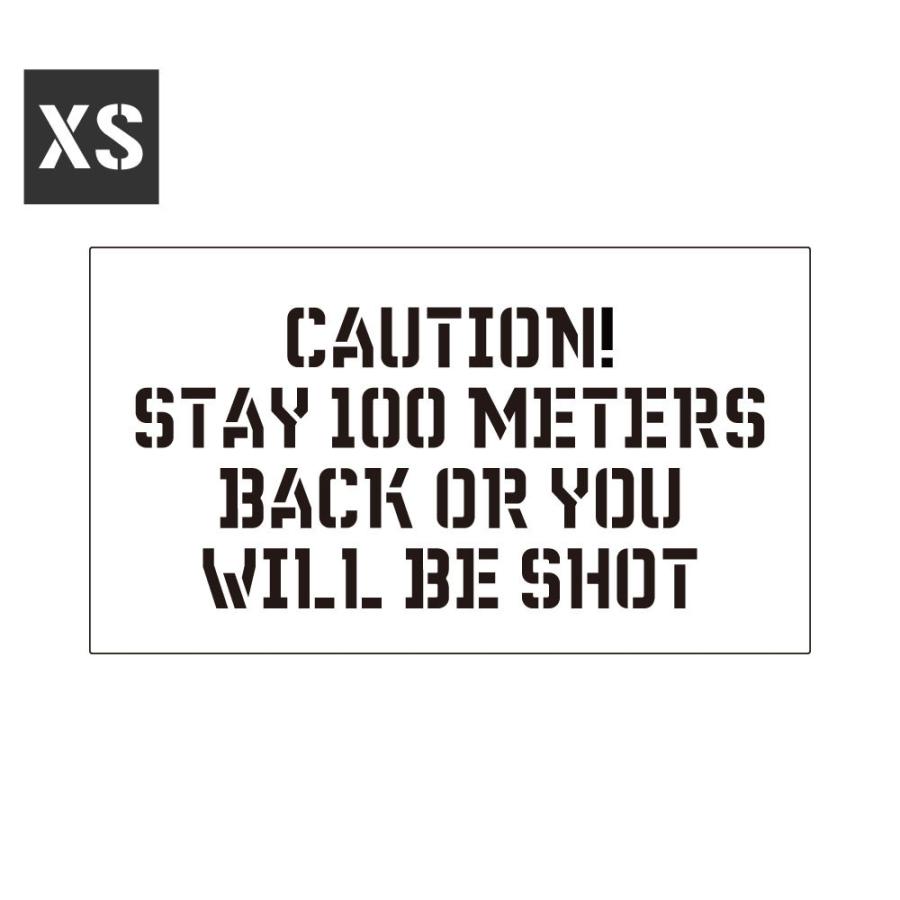 ステンシルシート ステンシルプレート ステンシル アルファベット アメリカン ミリタリー Diy クイックステンシル サイズxs Caution 注意 100m離れろ Sl Stl1417xs Ahd U S Junkyard 通販 Yahoo ショッピング