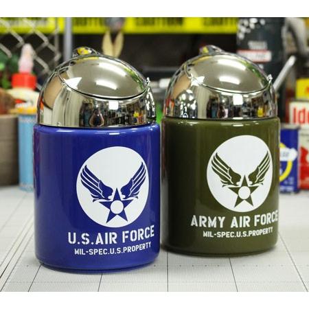 灰皿 フタ付 おしゃれ 卓上 ミリタリー US AIR FORCE エアフォース