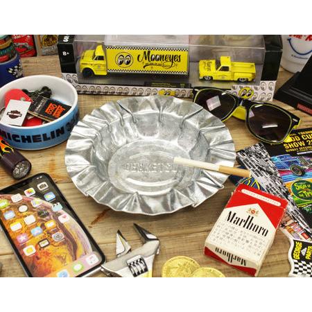 灰皿 おしゃれ 卓上 シンプル 金属 トタン 使い易い 人気 アウトドア