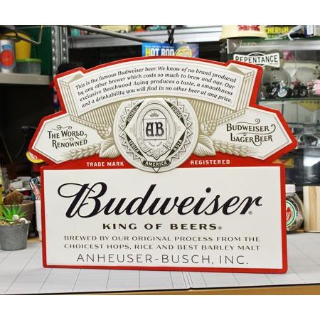 バドワイザー　Budweiser 壁掛け　看板　インテリア　ディスプレイ hayamipro_budweiser-label2