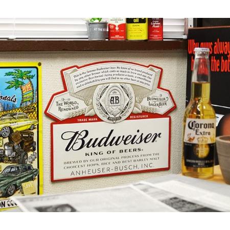 バドワイザー　Budweiser 壁掛け　看板　インテリア　ディスプレイ hayamipro_budweiser-label2