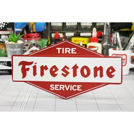 ファイアストン FIRESTONE サインプレート アンティーク レトロ