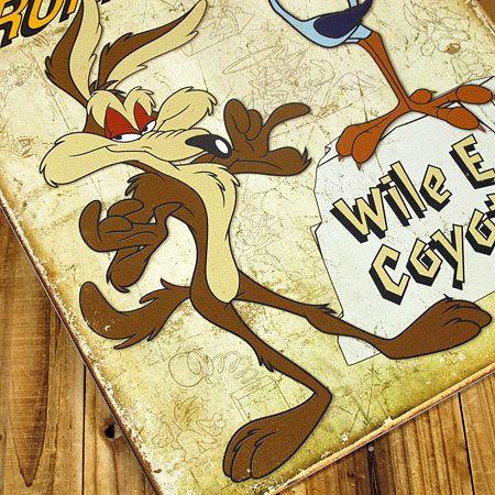 ロードランナー ロードランナー&ワイリー・コヨーテ ブリキプレート