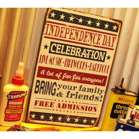 サインプレート サインボード アメリカン アンティーク 看板 プレート おしゃれ アメリカン雑貨 サイズs 独立記念日 Independence Day メール便ok Sp Z0087 Fee Sp Z0087 Fee U S Junkyard 通販 Yahoo ショッピング