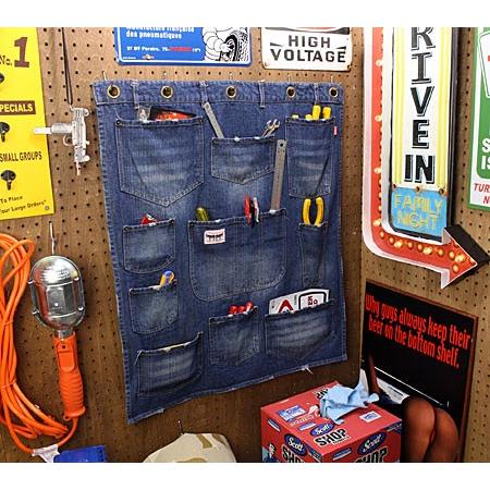 ウォールポケット デニム [おしゃれ/布/壁掛け/収納]＿SR-003022-HTC